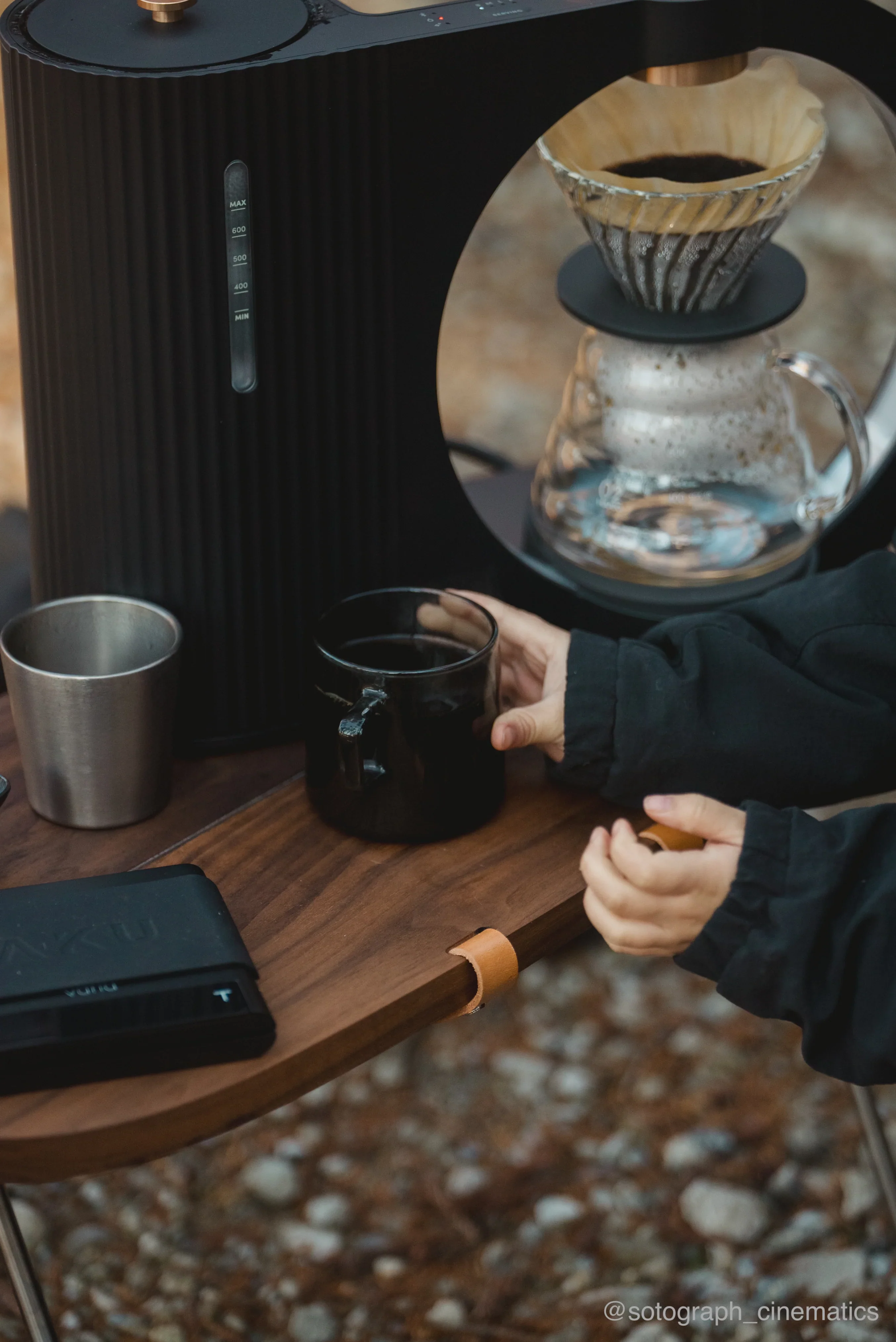 Hiroia Hikaru V60 Smart Brewer - Black - Image 5